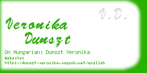 veronika dunszt business card